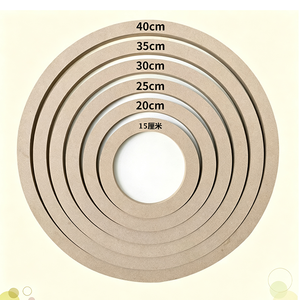 Unfertige Holzbilderrahmen DIY Ton-Bastelprojekte Leere Holzrahmen für Kinder Erwachsene Kunstbedarf Großhandel - Product Image 4