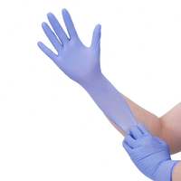 Gants en nitrile jetables épais de 4 mil, 100 pièces, sans latex, sans poudre, pour usage dentaire/cuisine/médical