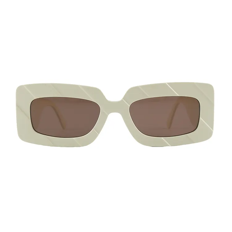 Occhiali da sole in acetato a righe nere donna uomo square CR39 UV400 lenti per occhiali da sole tonalità