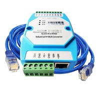 Convertidor de MBUS a Ethernet MODBUS-TCP/MODBUS-RTU, Admite hasta 500 Metros y Protocolos de Medición Personalizados