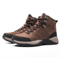 Chaussures de randonnée imperméables pour hommes, été, automne, hiver, de qualité supérieure, légères, antidérapantes, dessus en cuir nubuck, semelle intermédiaire en EVA