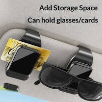 Clip de lunettes multifonctionnel Micora pour voiture – Organisateur de lunettes de soleil et porte-documents à fixer sur pare-soleil
