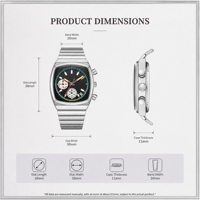 Ciloa Black Square montre homme sport haute qualité lumière luxe cadeau personnalisable montre à quartz