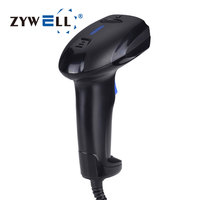 Escáner de Códigos de Barras ZYWELL, Inventario 1D 2D, Con Cable e Inalámbrico, USB, RS232, Wifi, Lector de Códigos de Barras