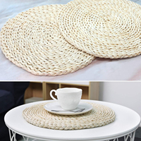 Set de table en écorce de maïs naturelle, résistant à la chaleur, réutilisable, léger, résistant aux déchirures, pour