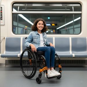 Fauteuil roulant sportif de loisirs actifs en aluminium à roues à dégagement rapide, fauteuil roulant de voyage actif pour adultes - Product Image 1