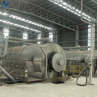 Usine de pyrolyse de pneus usagés et de plastique recyclé avec moteur, machine de recyclage de carburant entièrement automatique à haute capacité