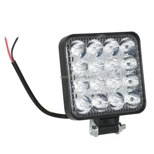 Square 4Inch 60W Led Light Bar 12V 24V 6000K Auto LED Work Light bar with Spot Flood Beam Lamp