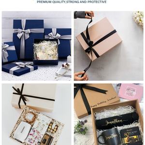 Boîte en carton promotionnelle personnalisée avec impression écologique, laminage mat UV, gaufrage, doublure en éponge, papier doré - Product Image 6