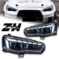 Ensemble de phares de remplacement pour Mitsubishi Lancer EX 2008-2015, mise à niveau aftermarket, projecteur LED, feux de jour séquentiels