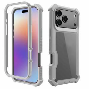 <span class=keywords><strong>3</strong></span> capas de protección completa MARCO DE Pc frontal resistente armadura resistente funda de teléfono móvil para <span class=keywords><strong>iPhone</strong></span> 17 Air Pro Max 16 <span class=keywords><strong>Se</strong></span> Plus 15 14 1312 - Product Image 5