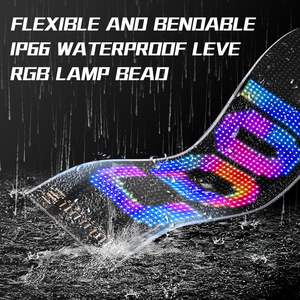 Led Devil Eyes ánh sáng cho xe kính chắn gió văn bản graffiti hình ảnh động LED mềm màn hình di chuyển kỹ thuật số dấu hiệu Xe LED Bảng hiển thị - Product Image 3