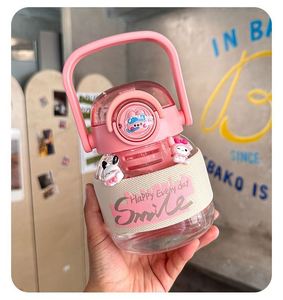 Glass Tumbler Summer Large Capacity Reusable Portable Water <b>Bottle</b> with Tea Separator for Travel - Product Image 5