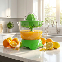 Huishoudelijke 700ML Elektrische Citruspers 25W Tweezijdige Draaimechanisme Sinaasappel- en Citroenpers met Cones, Gemakkelijk te Reinigen