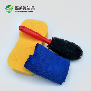 Car Wash <b>Tool</b> Kit 5 Piece Set With Sponge Brush Towel Bucket For <b>Vehicle</b> Cleaning - Product Image 5