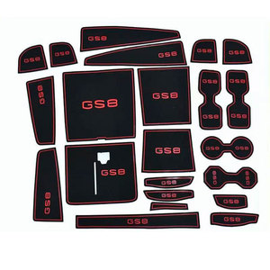 GAC Trumpchi GS8 – Tapis antidérapant en silicone noir pour fentes <span class=keywords><strong>de</strong></span> porte centrales et rangements <span class=keywords><strong>de</strong></span> gobelets, neuf, pour intérieur complet - Product Image 3