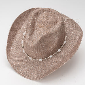Chapeau de cowboy occidental européen américain unisexe, chapeau de jazz à large bord avec paillettes, chapeau d'été respirant, protection solaire - Product Image 6