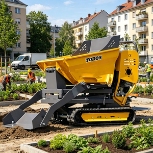 Mini-dumper certifié CE pour les chantiers de construction étroits sur le marché européen, TOROS, petit dumper sur chenilles - Product Image 4
