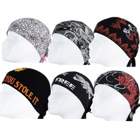 Casquette de cyclisme d'extérieur respirante anti-UV absorbant la transpiration, motif tête de mort imprimé numériquement, multicolore