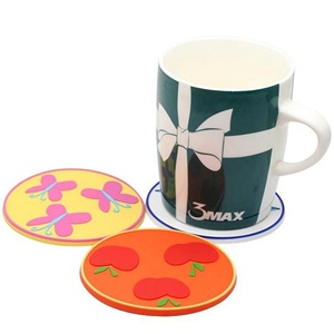 Wholesale Promotion Custom Logo Silicone Non-Slip Coffee Cup Beverage Sublimation Rubber <b>Beer</b> Coasters - Product Image 2