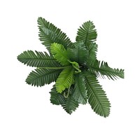 Tanaman Hijau Buatan 18 Tangkai Daun Plastik Persia Dekorasi Rumah Indoor/Outdoor Hiasan Tengah Meja Pernikahan untuk Properti Fotografi Luar Ruangan