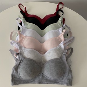 Reggiseno per Ragazze Adolescenti all'Ingrosso, Regolabile, Traspirante, in <span class=keywords><strong>Cotone</strong></span>, Senza Ferretto, Colore Unico, <span class=keywords><strong>Bralette</strong></span> per lo Sviluppo - Product Image 1