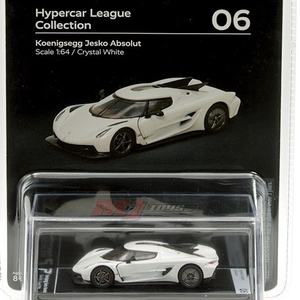 Modelo a Escala 1:64 del <span class=keywords><strong>Koenigsegg</strong></span> <span class=keywords><strong>Jesko</strong></span>, Color Blanco Cristal, Colección Hypercar League - Product Image 1