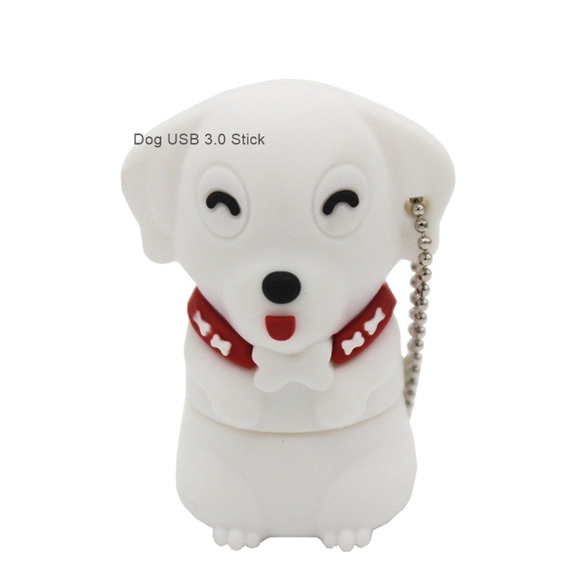 2023 Cartoon 3.0 Pen Drive 64GB Cute Pet Dog USB Flash Drives 32GB Children's Day Gift Memory Stick 16G Free Key Chain U Disk