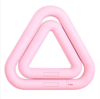 YiMi 10LB Anneau en fer triangulaire pour haltères de fitness à domicile, accessoires de musculation en silicone, robuste, antidérapant, étanche, écologique