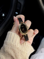 Montre pour femme Scottie 9780H+9780F, prix d'usine, en stock, mouvement à quartz, résistante à l'eau, bracelet en cuir, montre simple et élégante
