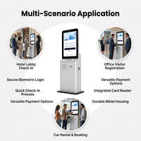Terminal de paiement automatique pour hôtel à écran tactile, prise en charge SDK pour l'enregistrement en libre-service avec paiement en espèces