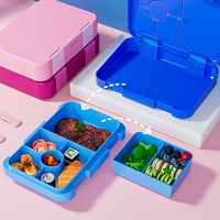 Boîte à lunch réutilisable de haute qualité pour micro-ondes 810ml Boîte à lunch Bento multifonctionnelle Tritan 6 compartiments
