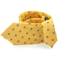 Marque distributeur Cravates en soie personnalisées faites à la main Logo d'entreprise Cravates Nom personnel Cravate Alphabet M Sergé texturé Luxe pour homme