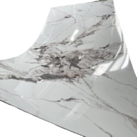 Panneaux d'imperméabilisation UV en marbre Feuilles de PVC stratifiées à haute pression