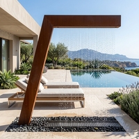 Statue de jardin moderne en acier corten, résistante à l'eau, au feu et durable, écologique, pour la décoration extérieure