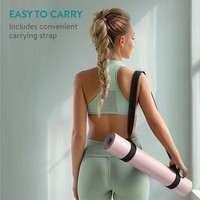 Tapis de yoga en caoutchouc naturel antidérapant en PU, résistant aux déchirures, pour Pilates et fitness, forme ovale, personnalisable avec logo, vente en gros OEM/ODM