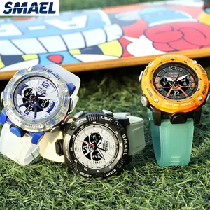 SMAEL 8058 New Item Luxury Digital Watch Fashion Waterproof Analog Digital Sport Men Wrist Watches