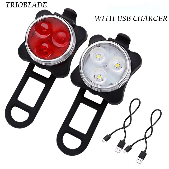 New Design Bicycle Front And Tail Light Waterproof Bike Light Flashlights