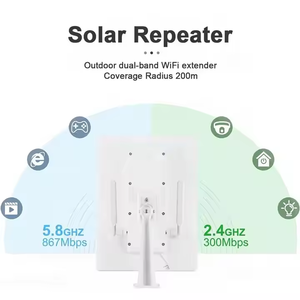 Conexión a Internet al aire libre Enrutador Solar 4G Enrutador Wi-Fi 3G 4G 300 Mbps Enrutador <span class=keywords><strong>WiFi</strong></span> inalámbrico 4G Lte con ranura para tarjeta Sim - Product Image 3