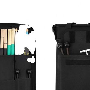 Sac de transport pour baguettes de batterie, baguettes, balais et maillets, grande capacité, épaissi, portable, jusqu'à 12 paires, vente en gros, usine BSCI - Product Image 4