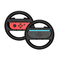 2 Buah Roda Kemudi Desain Ergonomis Nyaman Bahan ABS Premium Mudah Dipasang untuk Nintendo Switch 2/Switch1/Oled