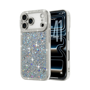Rhinestone Glitter <b>Phone</b> Case for iPhone 18PM/17/16/15 Plus, Electroplated Luxury Resin Anti-Drop <b>Phone</b> Case - Product Image 1