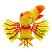 Figurine de toucan articulée imprimée en 3D, avec articulations mobiles, jouet anti-stress, décoration de bureau, oiseau coloré, cadeau pour les 7 ans et plus