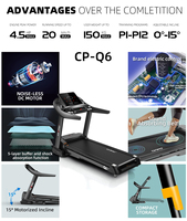 批发热销高达20千米/h家用大型人体工程学折叠电动商标家用电机跑步机