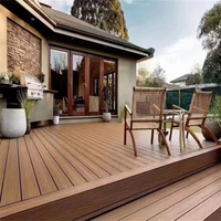 Planche de terrasse en WPC Vanjoin, couleur teck esthétique, pour les environnements de construction