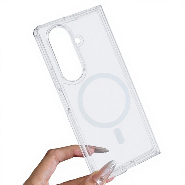 Magnetic Clear Phone Skin for Samsung for Galaxy Z Flip 8 Shockproof Slim Cover High Transparency Protective Case