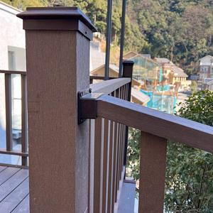 Barandillas y Pasamanos para Exteriores, Barandilla Decorativa de WPC, Pilar de Barandilla de WPC, Barandilla de Balcón para Patio Trasero - Product Image 2