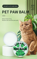Baume de soin pour pattes d'animaux de compagnie au parfum frais, en microfibre de luxe, 60 g, en bouteille, pour chiens et chats - Utilisation quotidienne, fabriqué en Chine