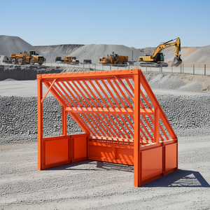 Criba de roca estática Grizzly de 10 pies con barras de cubierta ajustables atornillables, vigas en I de 4 x 4 pulgadas, capacidad de 5000 lb, equipo para minería de mineral - Product Image 2