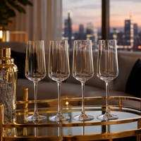 Verre en cristal de luxe moderne et élégant de haute qualité pour verres à boire, étanche, réutilisable, pour mariage, en gros